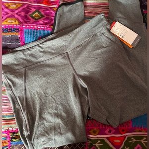 Champion Grey with black piping Mid-Rise Athletic Leggings XXL, NWT